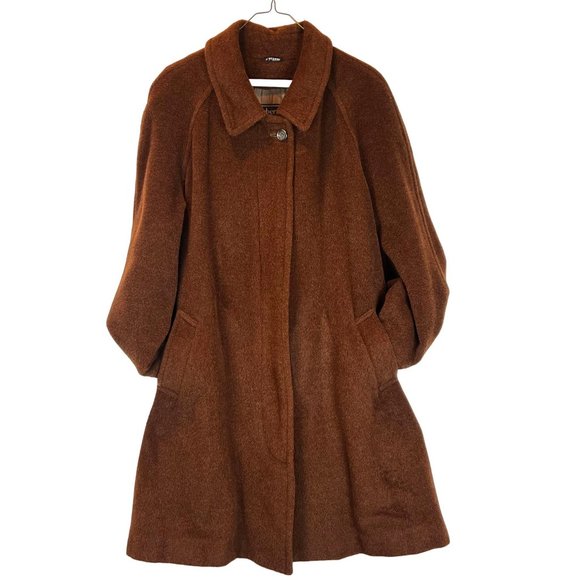 Authentic Vintage Burberrys of London Alpaca Wool Swing Coat Woman's Size 12 - Picture 4 of 16